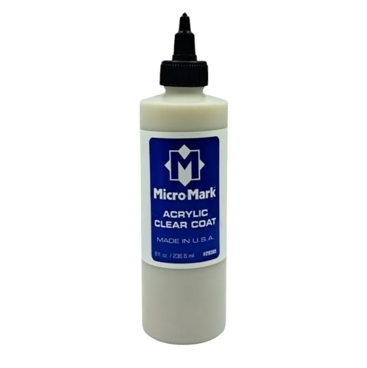 Pintura acrílica Micro-Mark Clear Coat, 8 oz