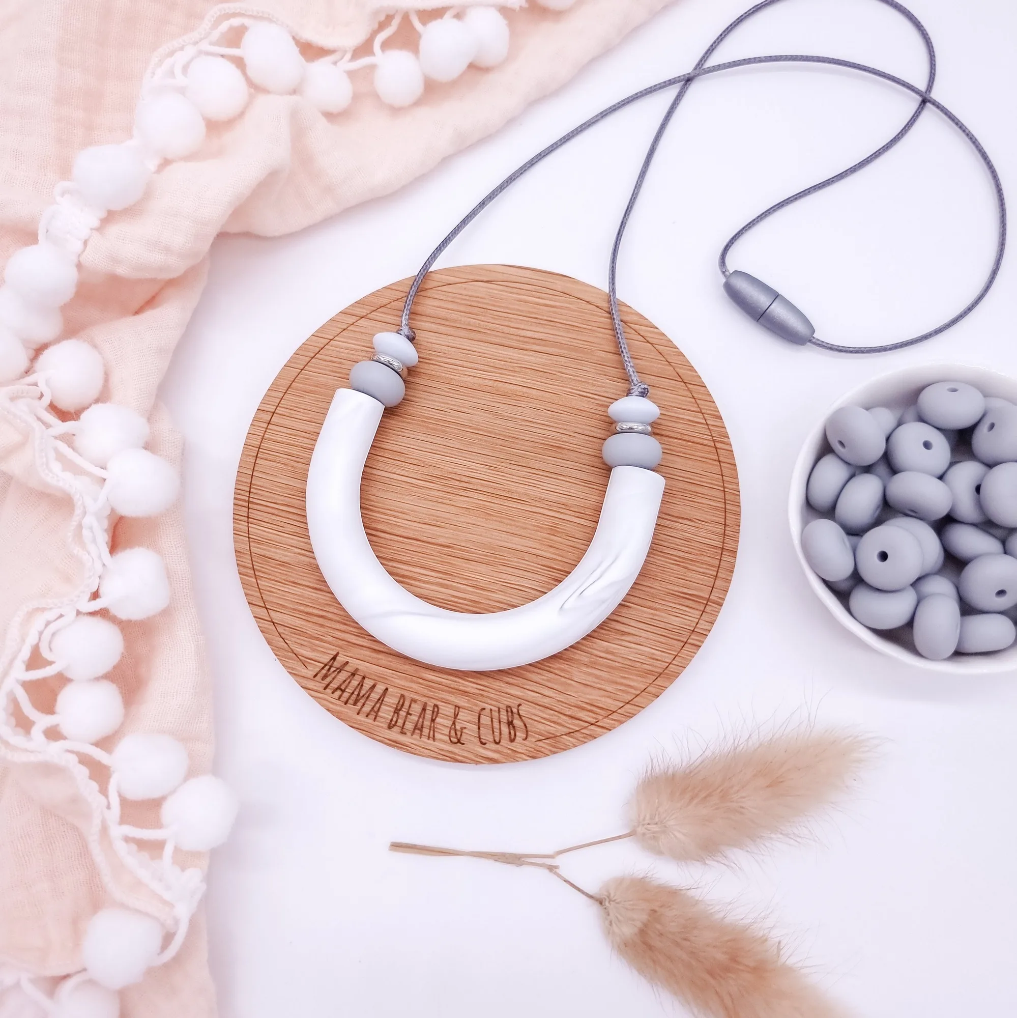 Breastfeeding & Teething - Marble U Necklace