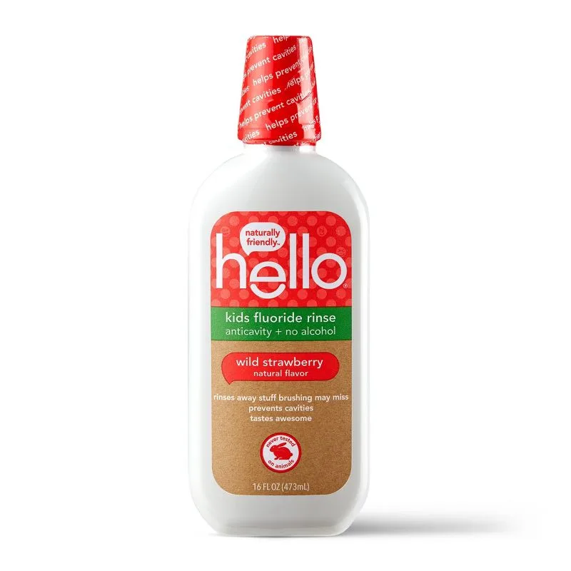 Bain de Bouche Anticaries pour Enfants à la Fraise des Bois