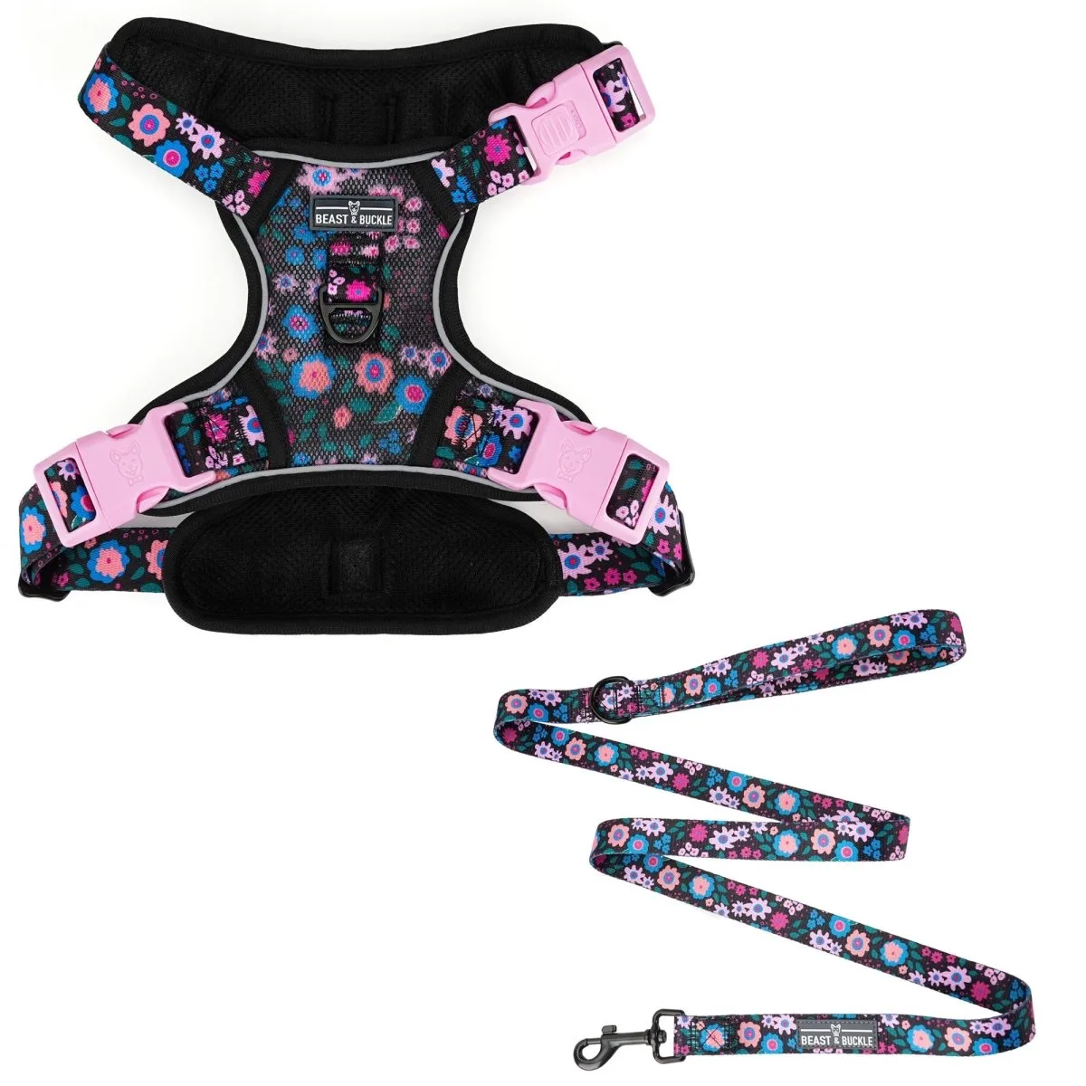Midnight Garden Cooling Harness & Leash Bundle