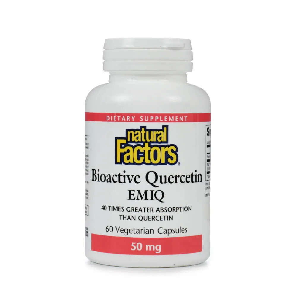 Natural Factors BioActive Quercetin EMIQ 50mg Capsules