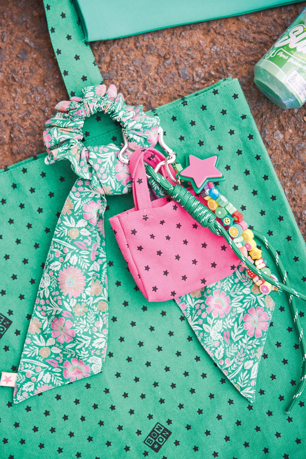 Grigri Cabas Rose Blush Keychain Guide