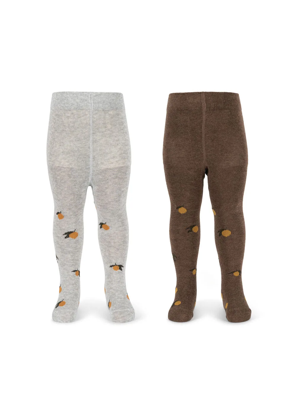2 PACK JAQUARD TIGHTS - lemon