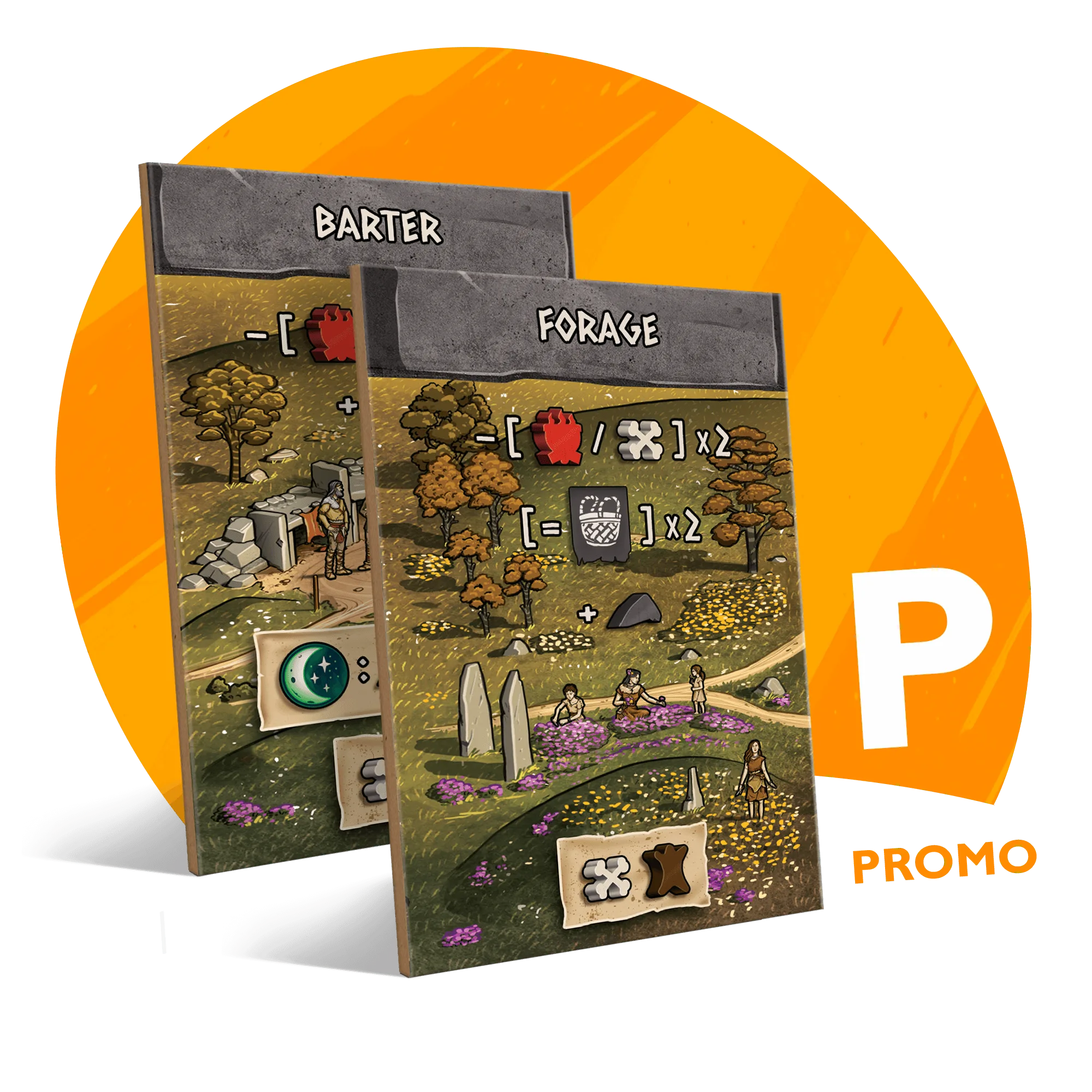 Skara Brae Action Tiles: Guia de troca e recolha