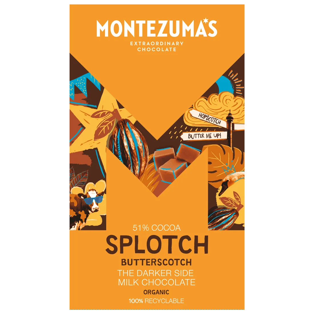 Splotch - Milk Chocolate with Butterscotch 300g Bar