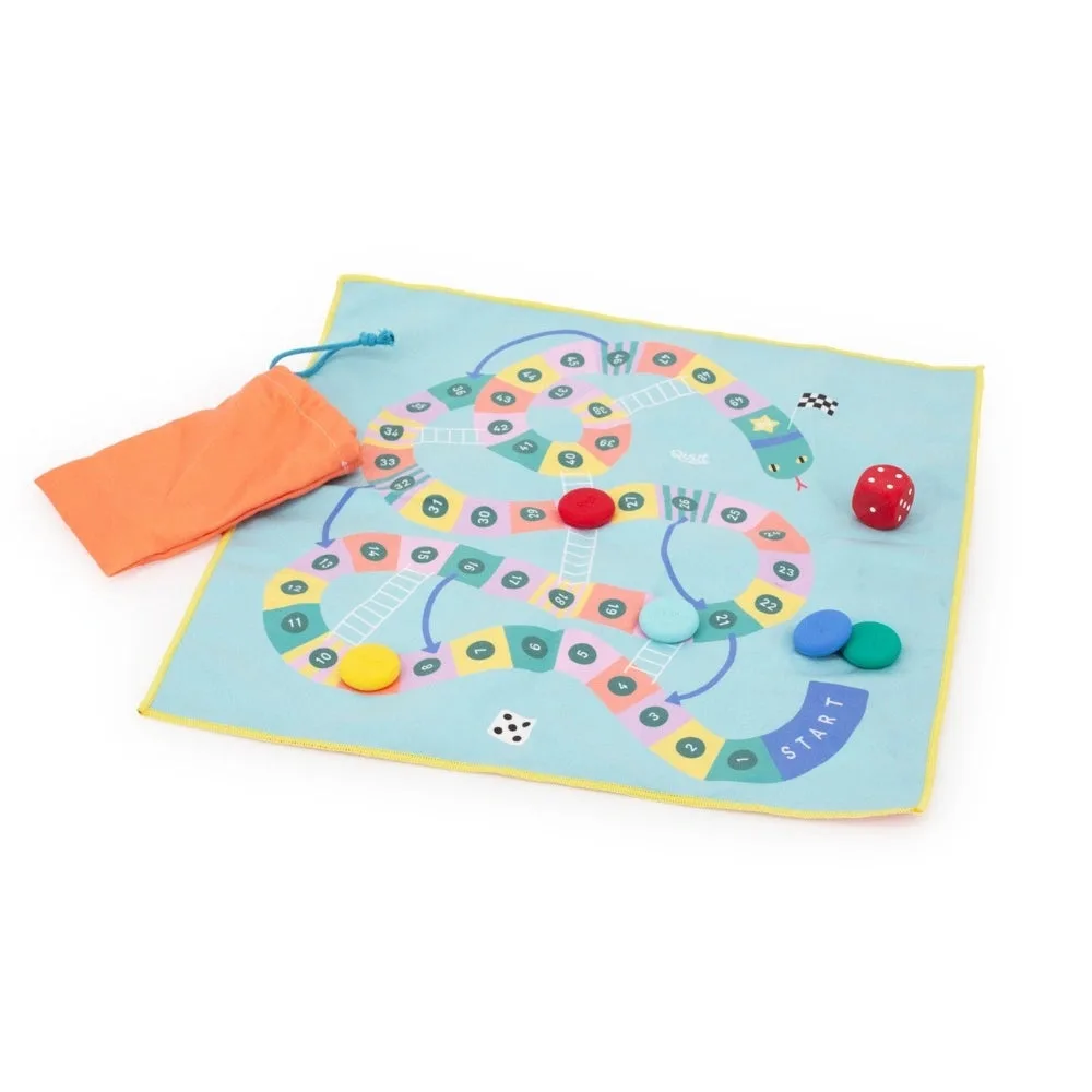 Quut Travel Games – Snakes & Ladders & Game of the Goose for Kids