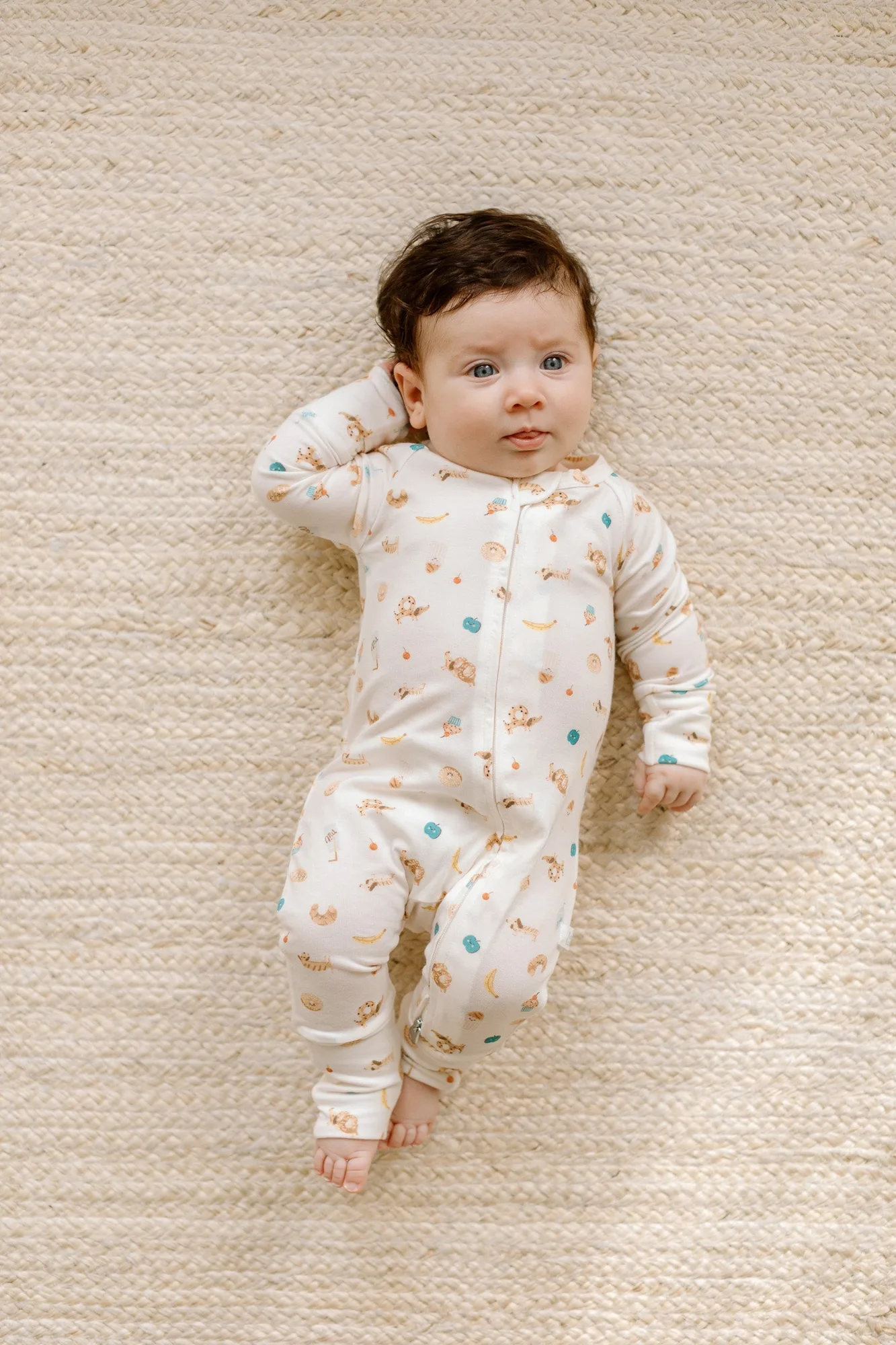 Baby Sleeper in TENCEL™ Lyocell - French Breakfast