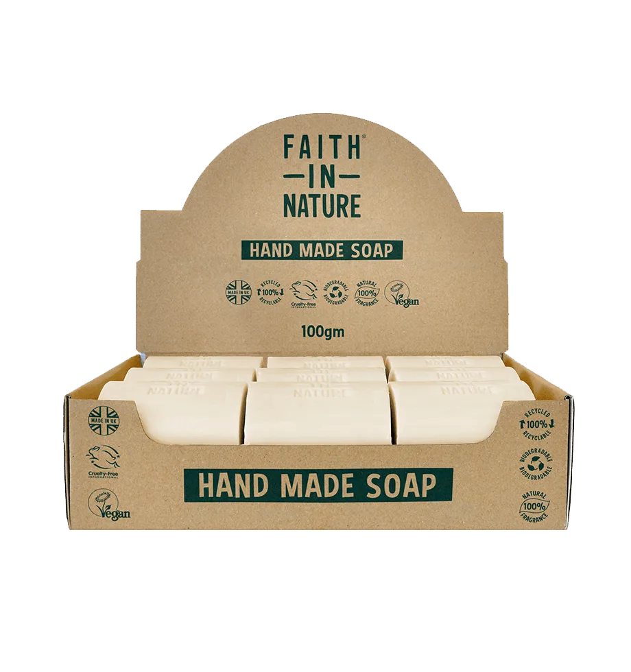 Box of 18 unwrapped Coconut soaps