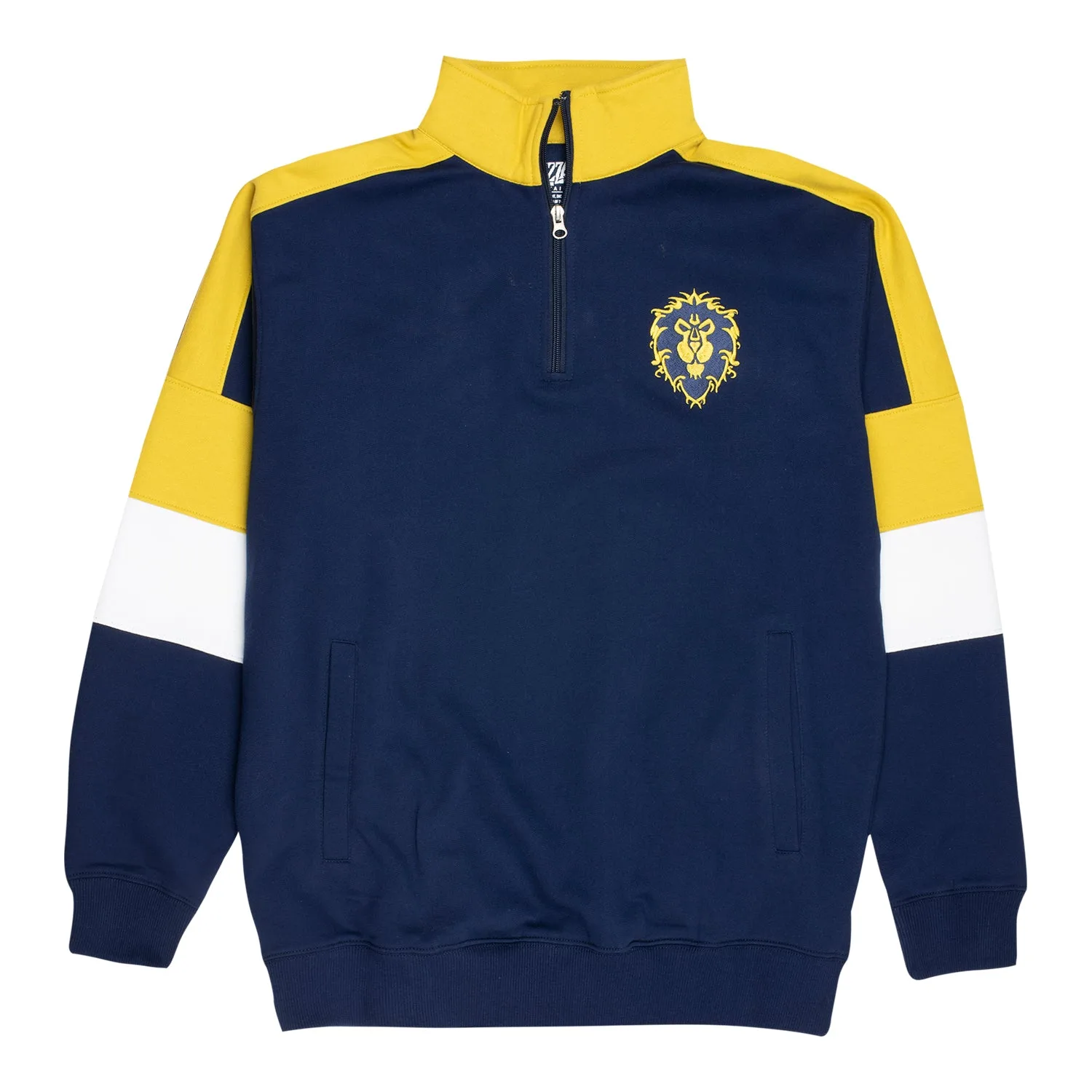 World of Warcraft Alliance Logo Blue Quarter-Zip Sweatshirt