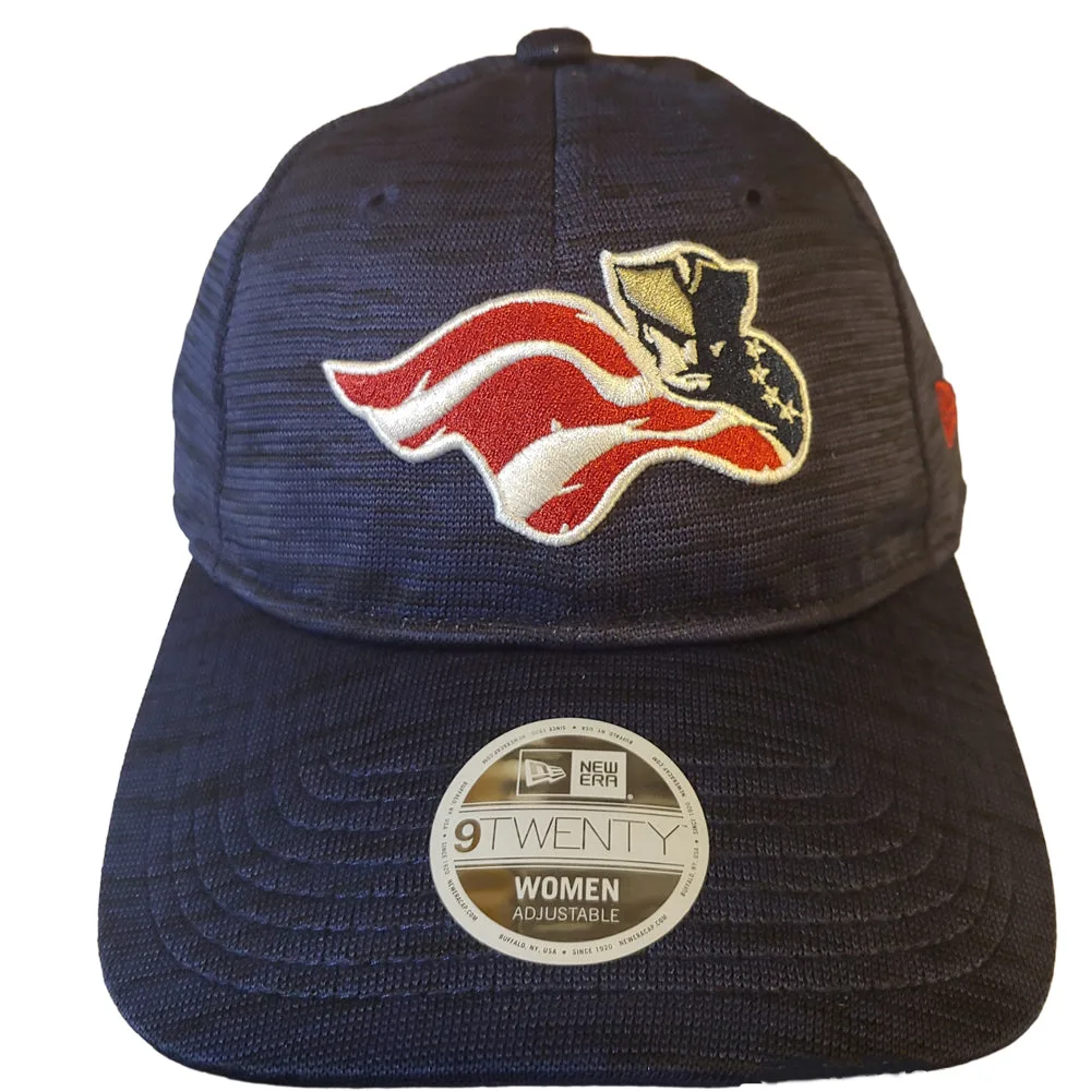 Somerset Patriots New Era Womens 9Twenty Navy Tech Performance Slide Buckle Adjustable Cap