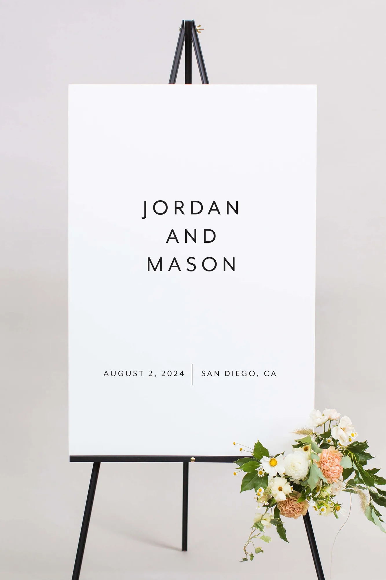 Modern Wedding Sign | The Jordan