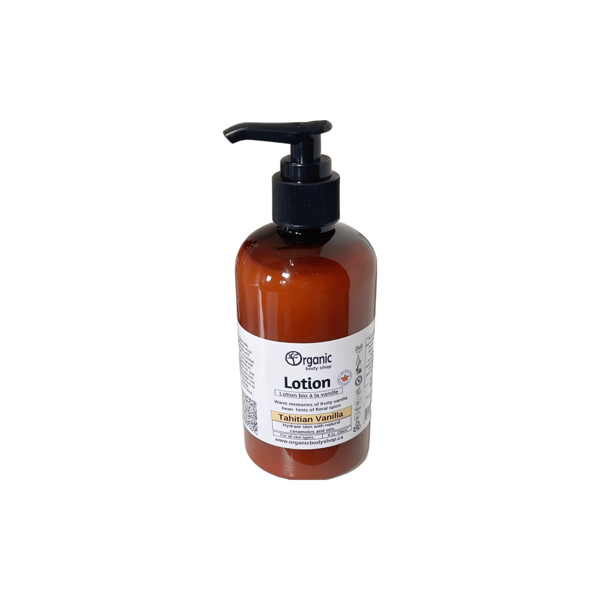 Tahitian Vanillia Lotion. Hints of floral spice.