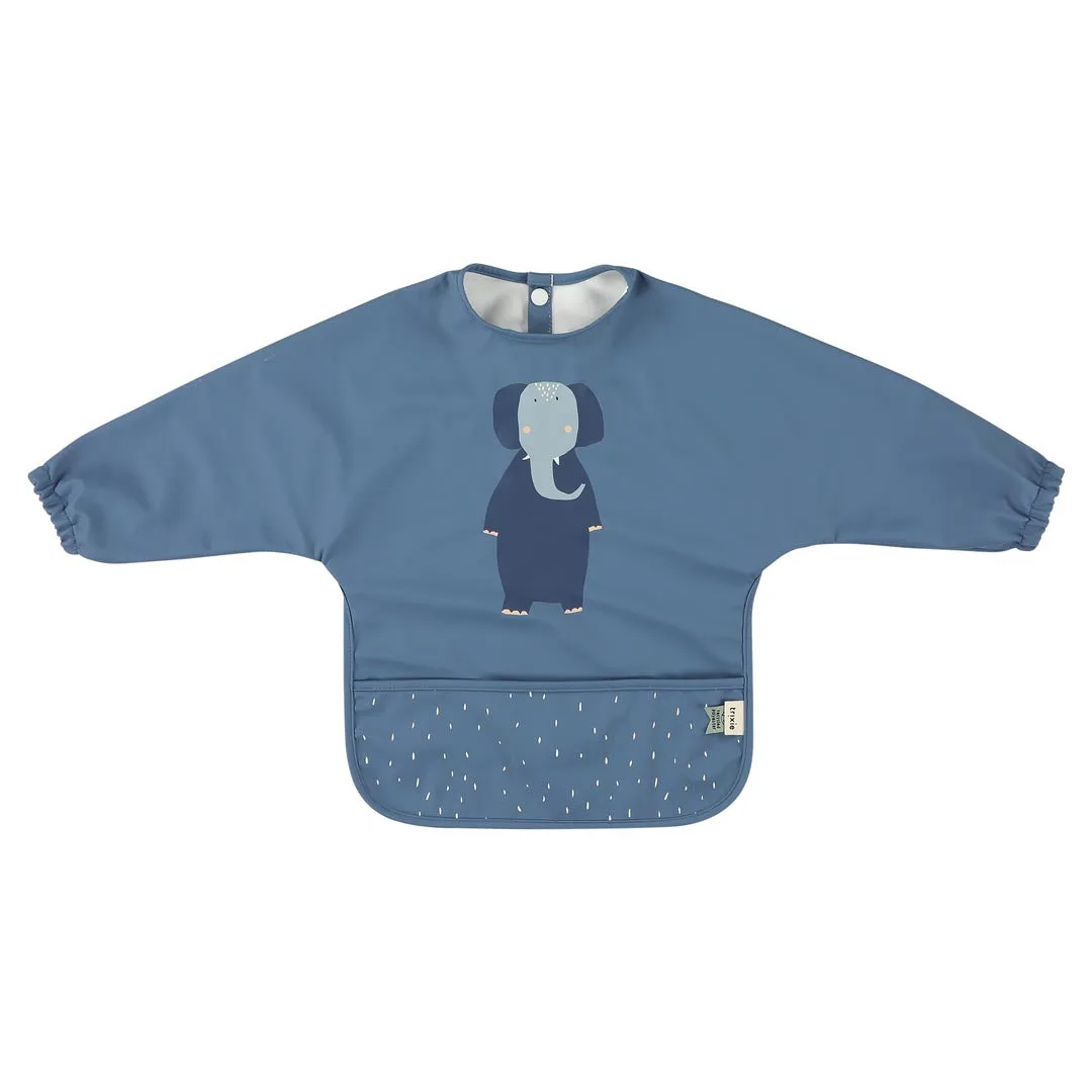 Babero impermeable de manga larga - Mrs. Elephant
