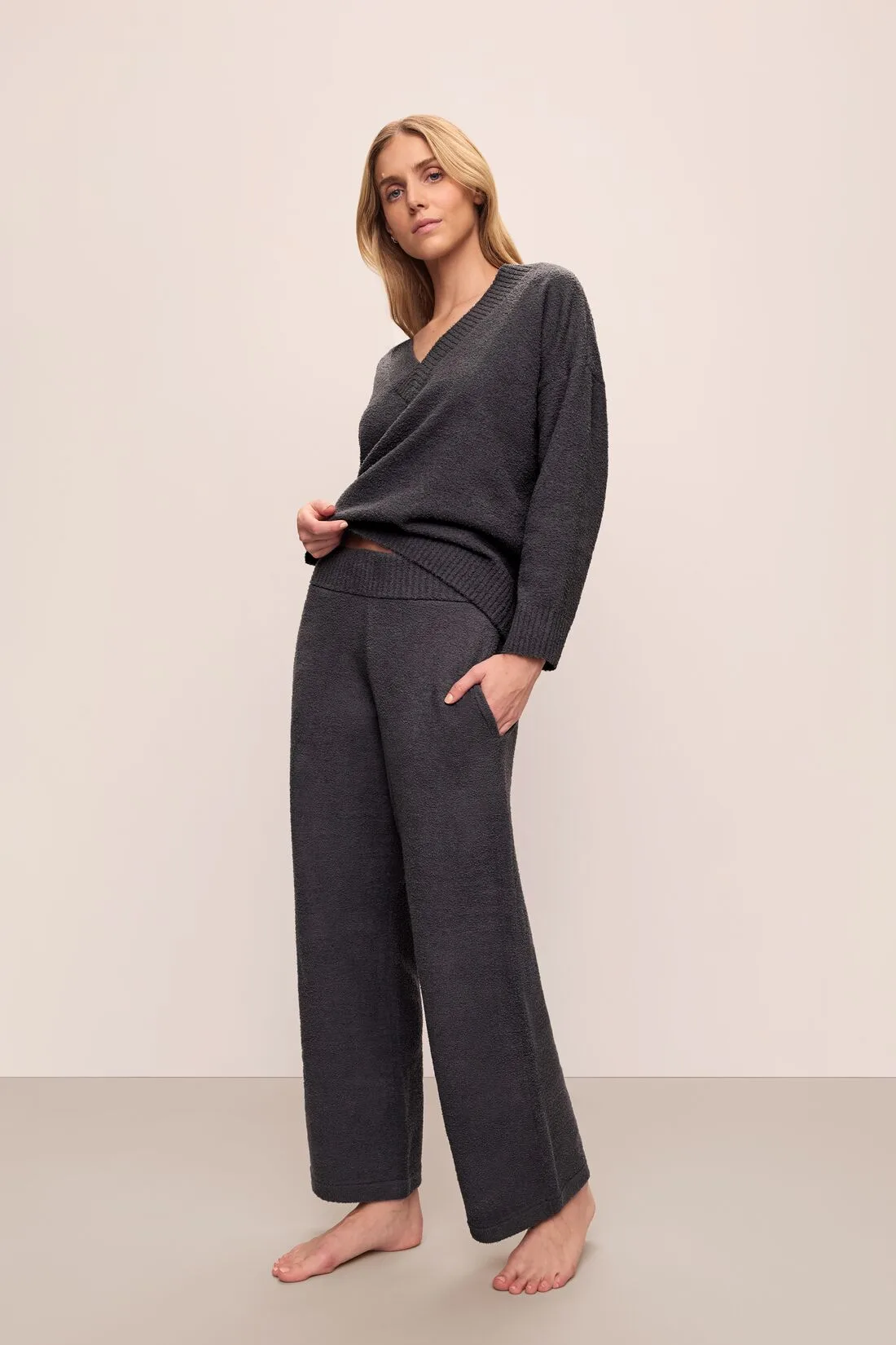 Recycled Boucle Relaxed Fit Pant