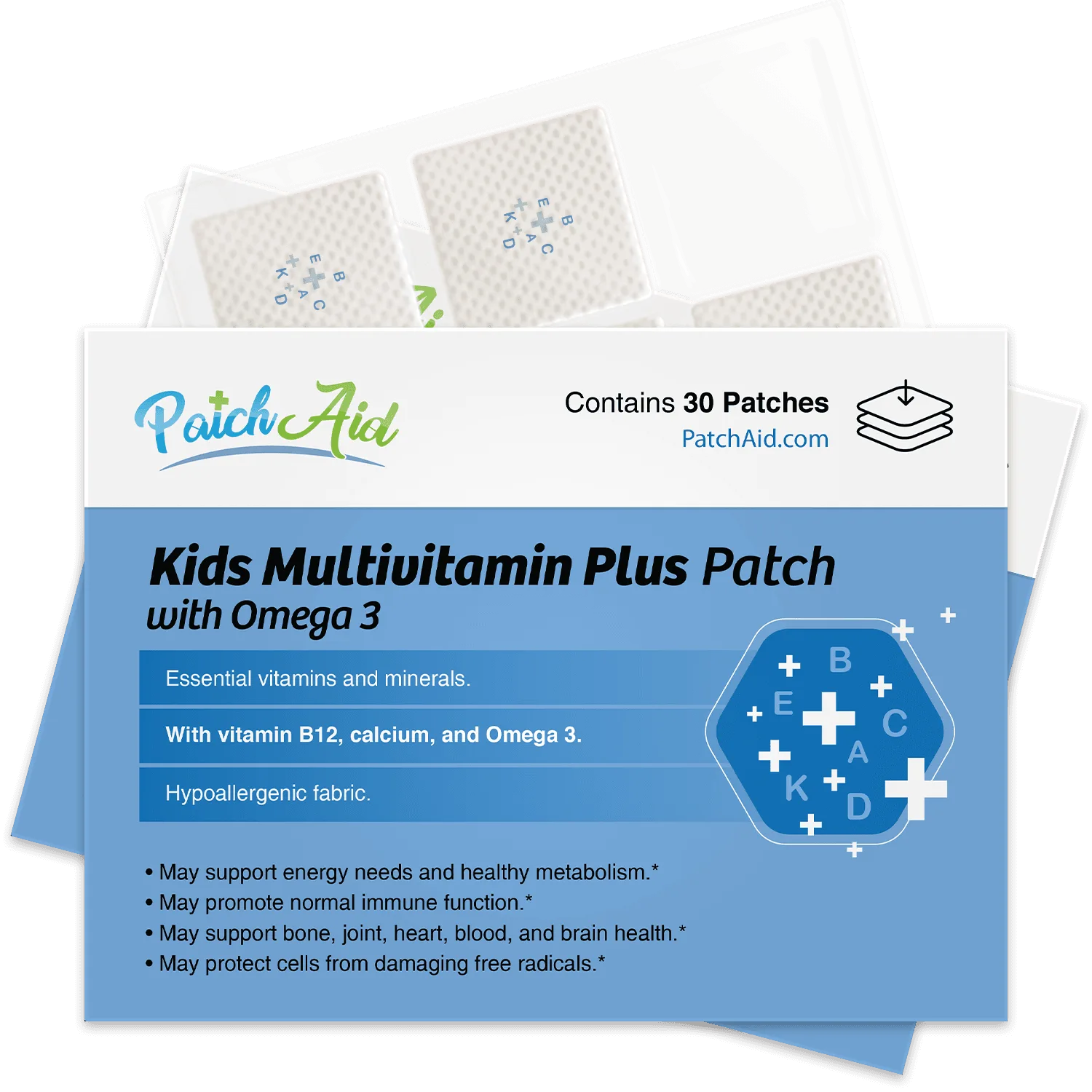 Patch topique multivitamines pour enfants avec oméga-3
