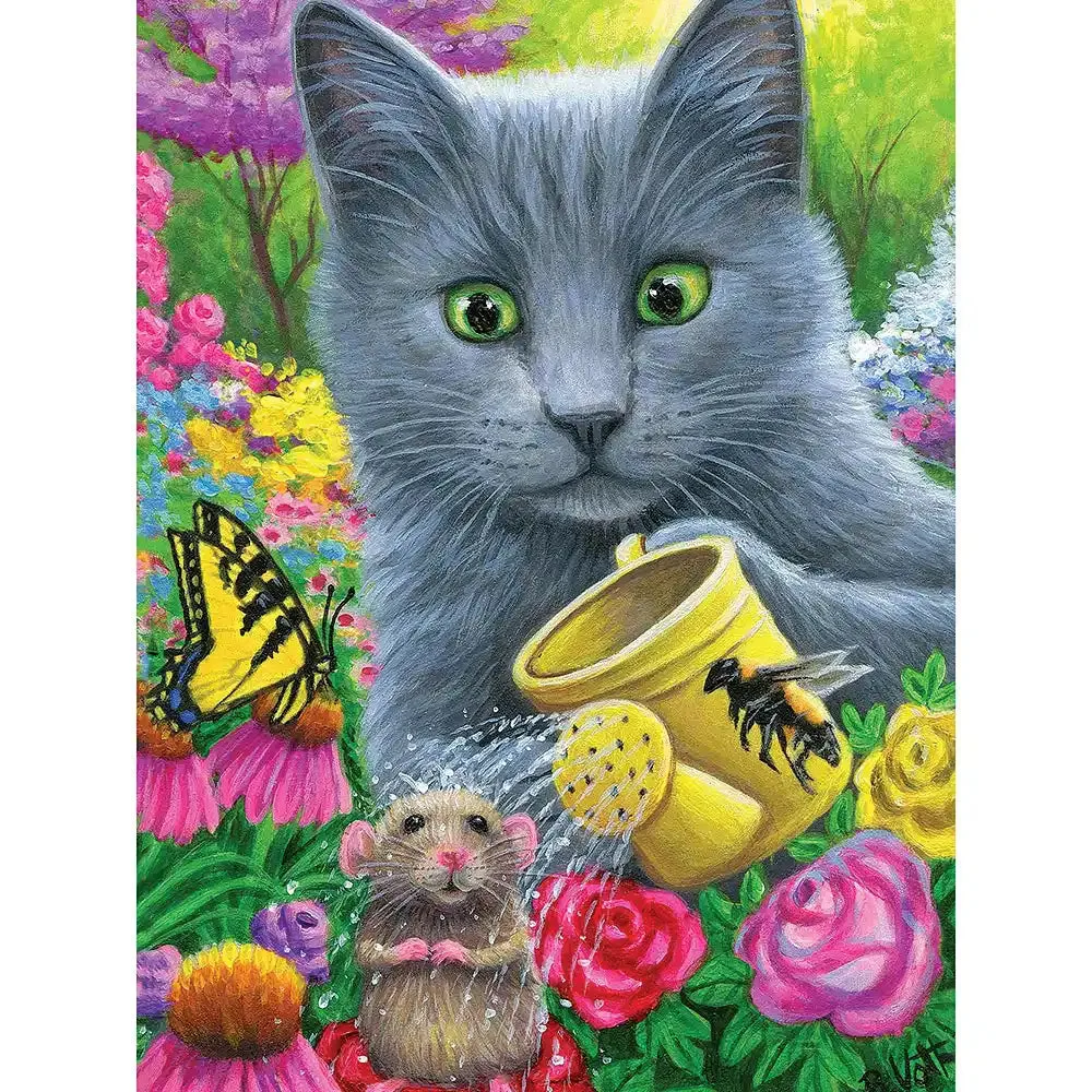 Chillin In Misty's Garden 500 Piece Jigsaw Puzzle