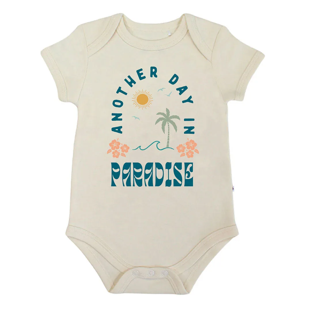 Another Day In Paradise Organic Cotton Baby Bodysuit