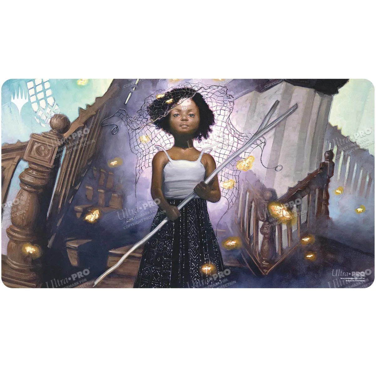 Tapete de juego estándar Duskmourn Aminatou, Veil Piercer (Commander) para Magic: The Gathering
