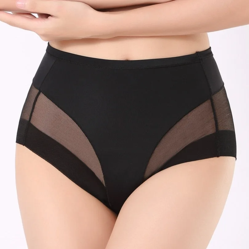 Mesh Shaping High-Waist Briefs