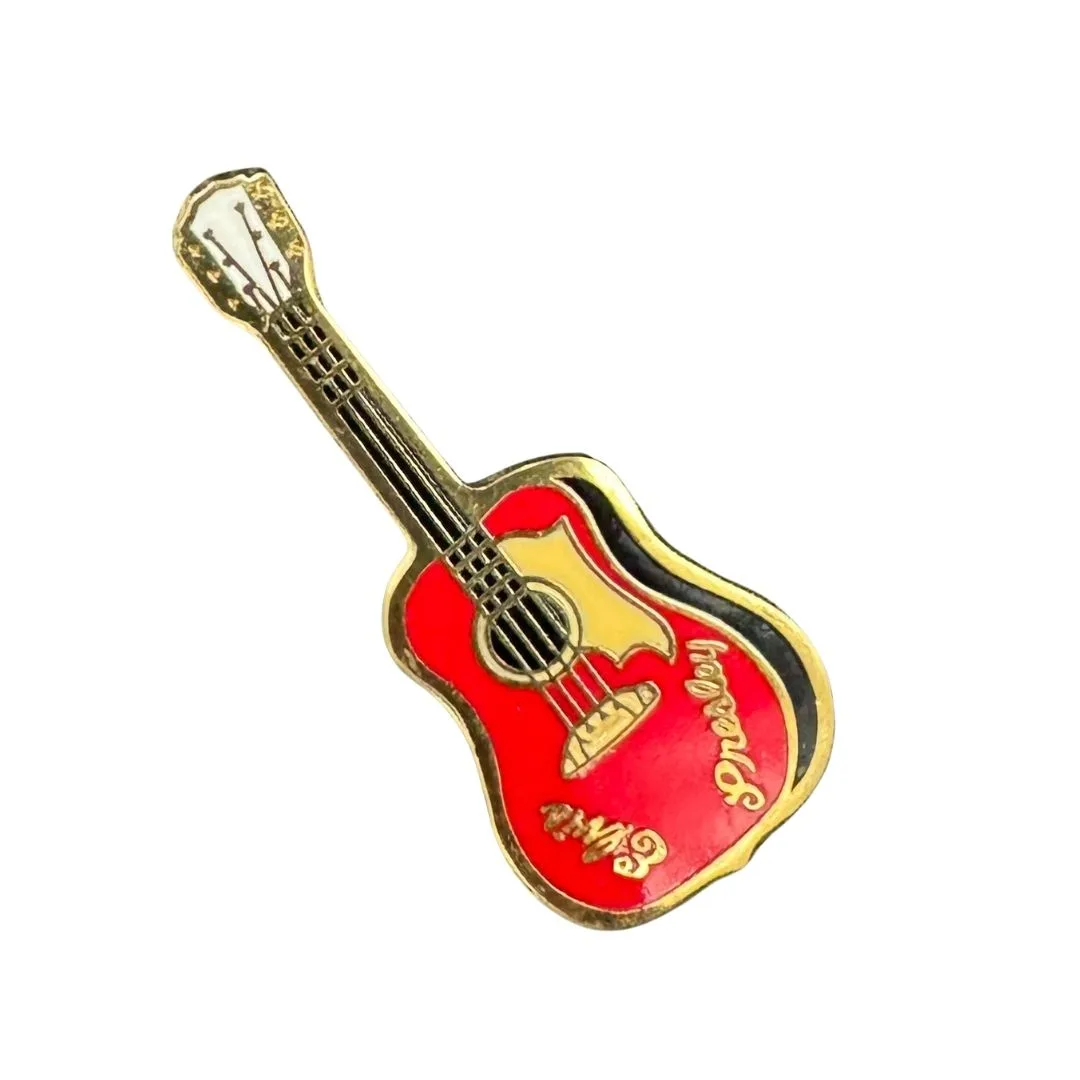 Épingle guitare rouge Elvis Presley