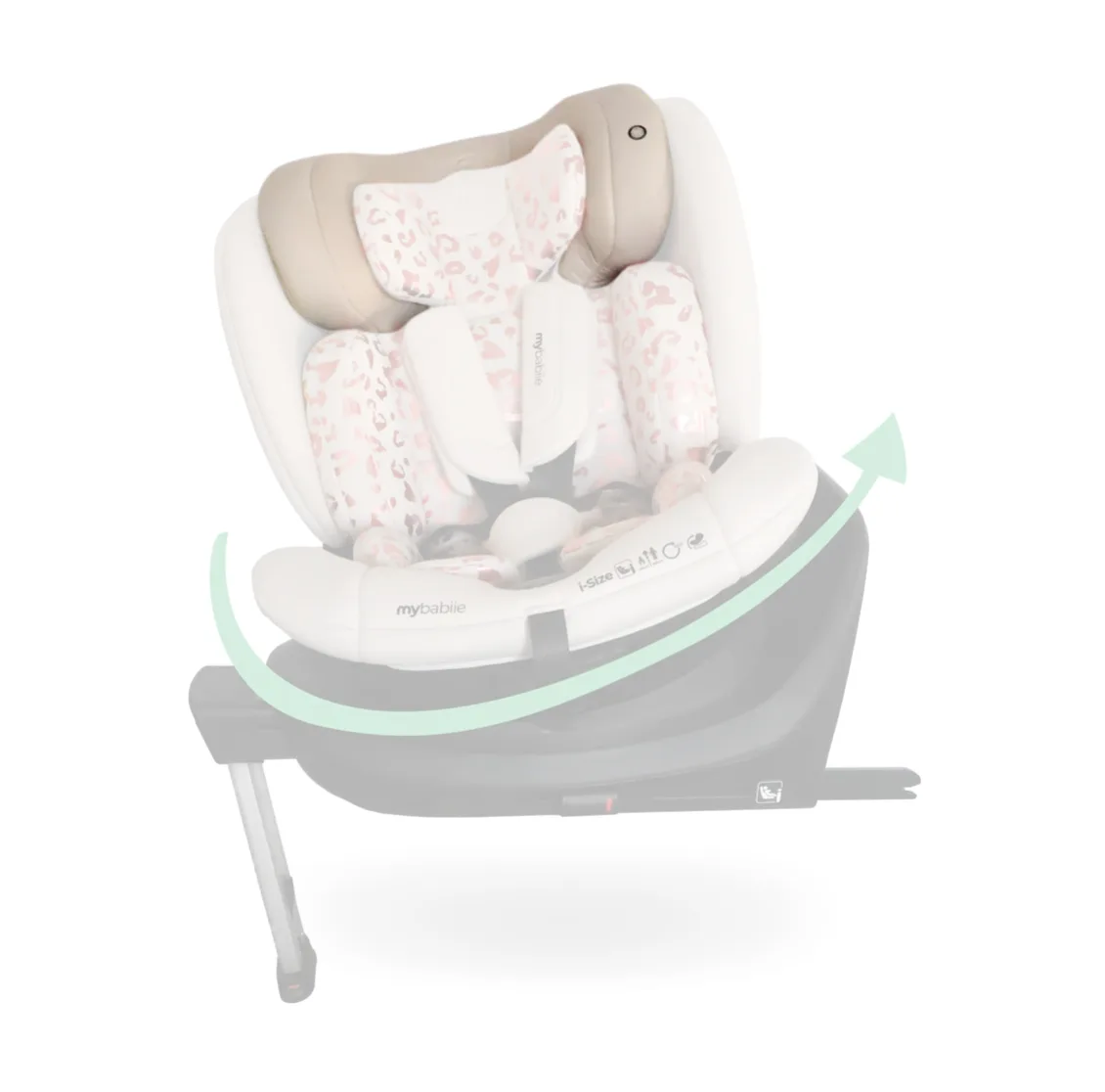 MBCS400 Head Rest Cover - Pink Leopard