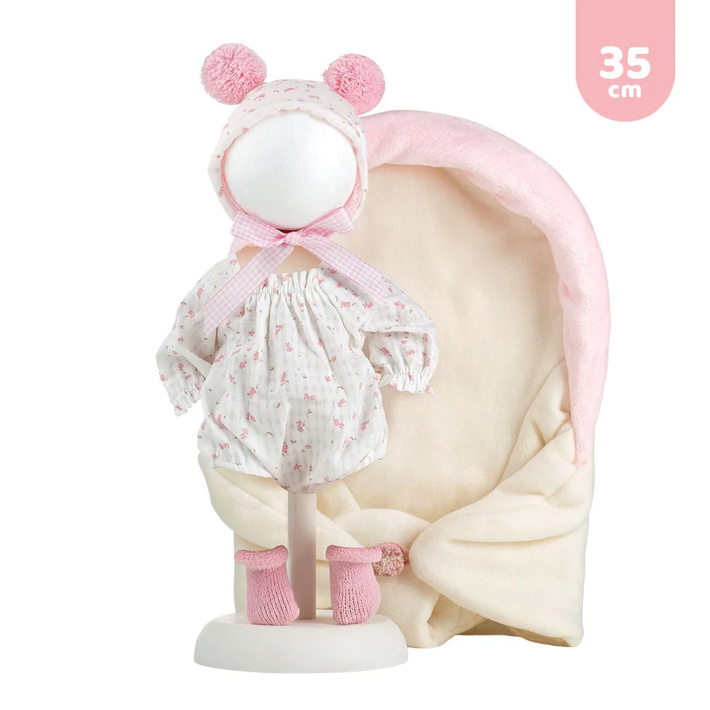 Vestido y complemento para Recién Nacido Llorens de 35 cm