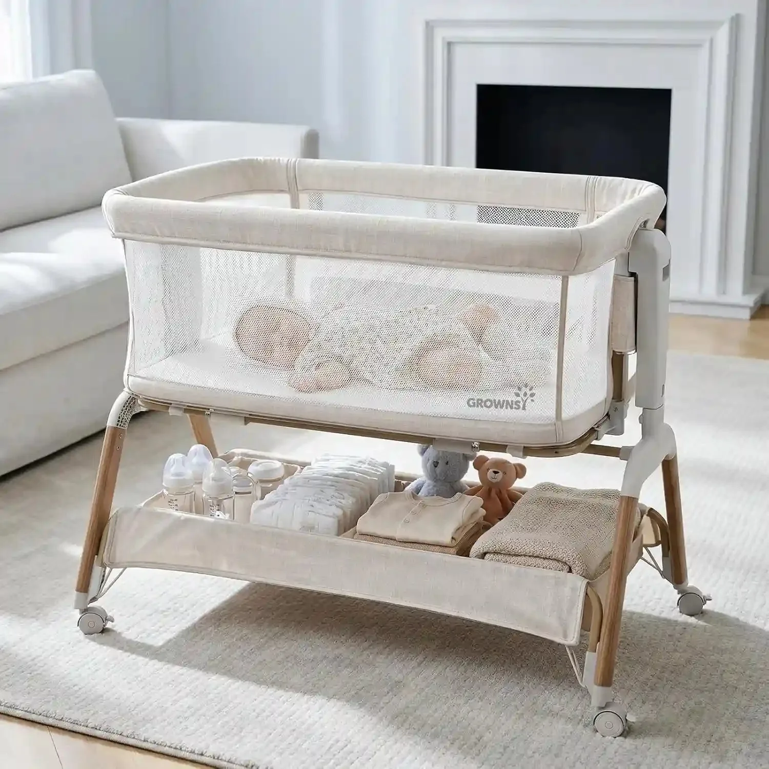 How to Set Up a Bedside Bassinet Safely for Newborn Sleep