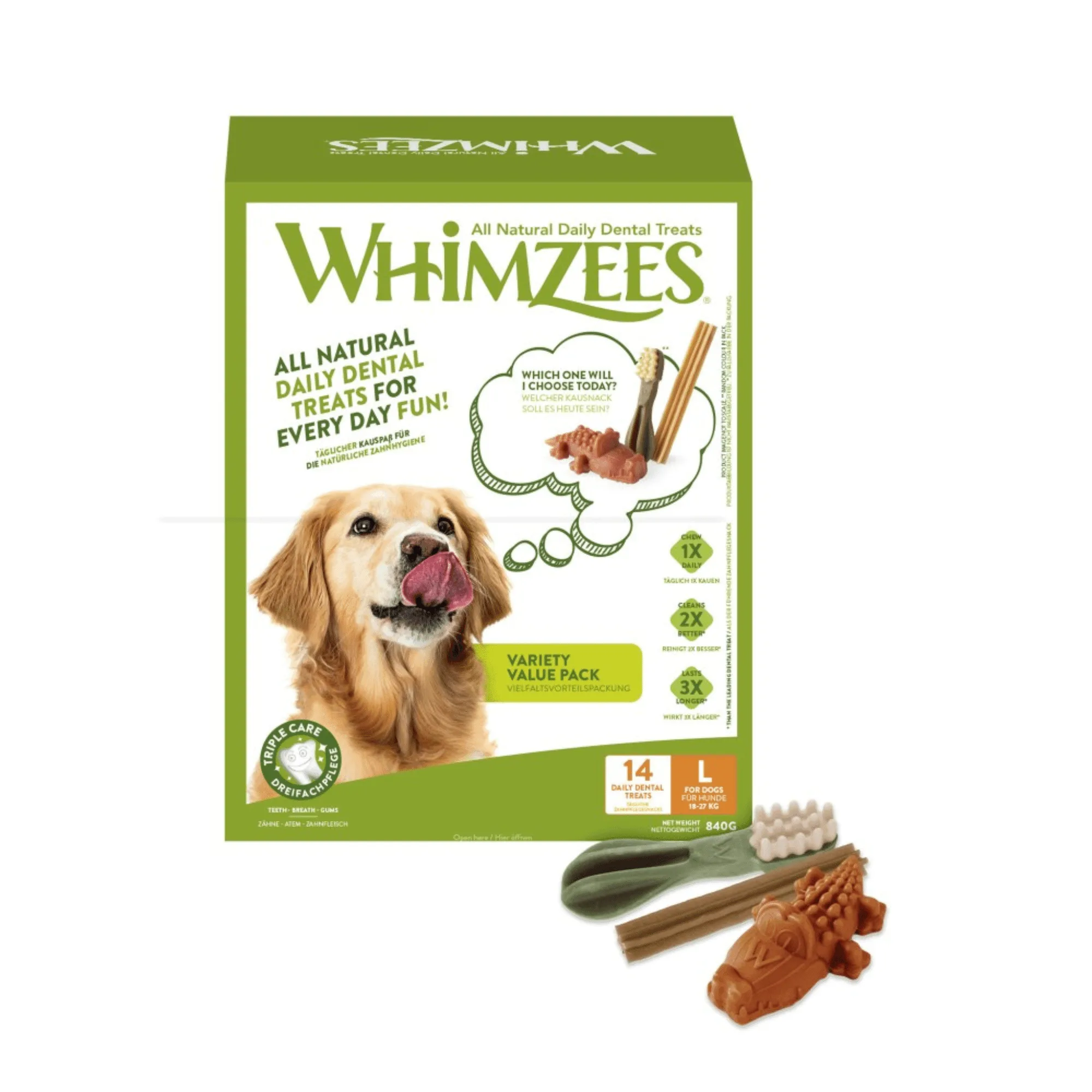 WhimzeesとDentastix、長持ちするのはどっち？