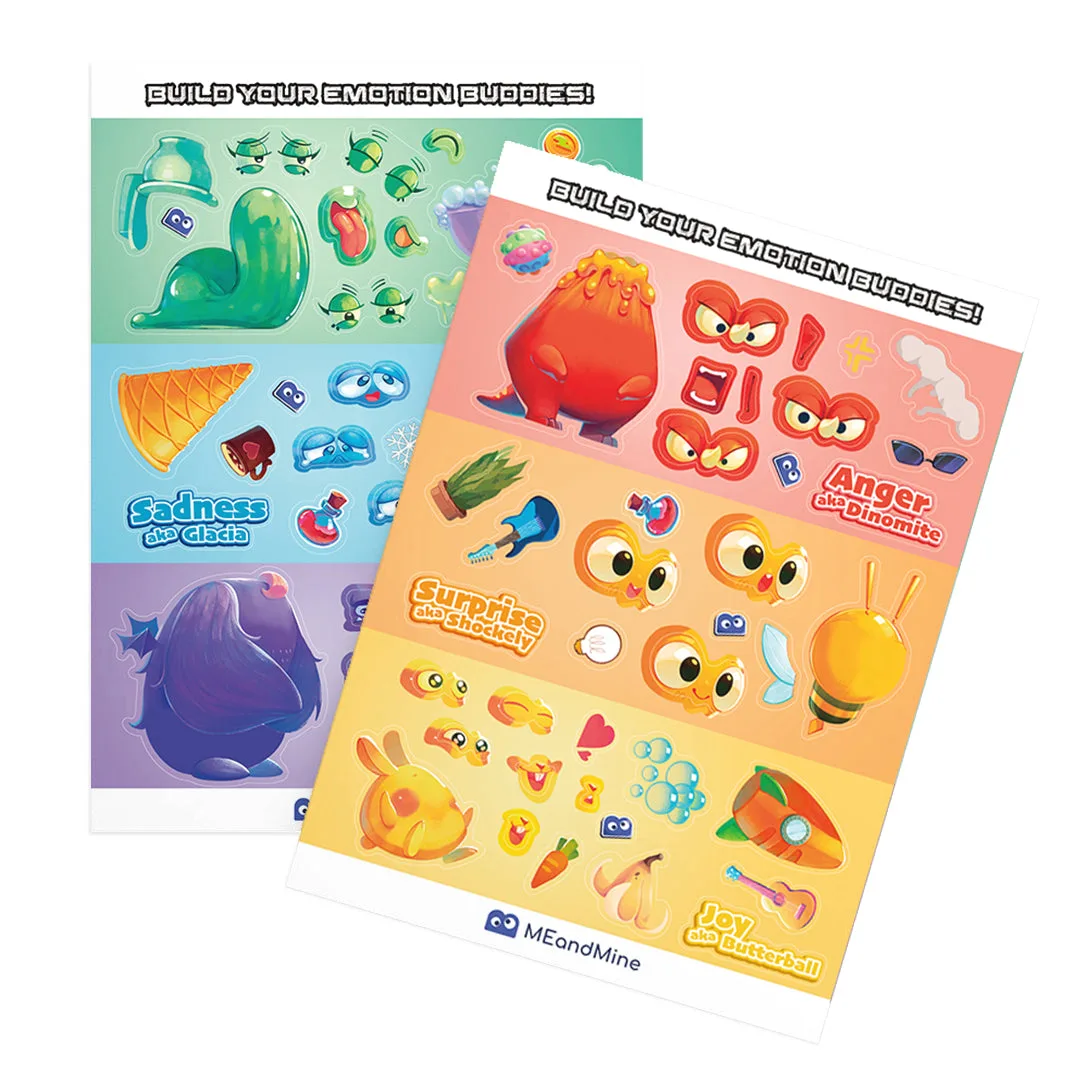 Stickervellen (2 stuks): Ideeën voor belonings- en gevoelenskaarten