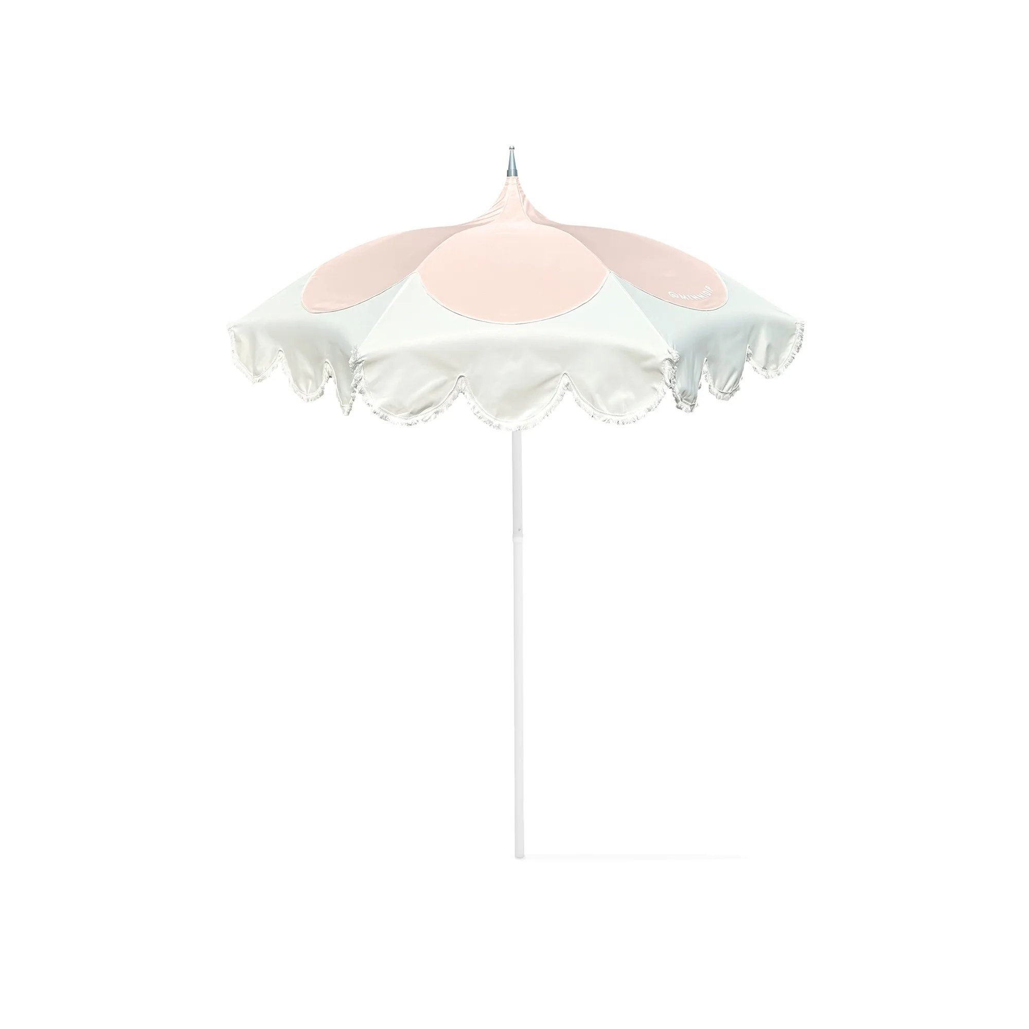 the SCALLOPED PETAL Market Umbrella in Blush