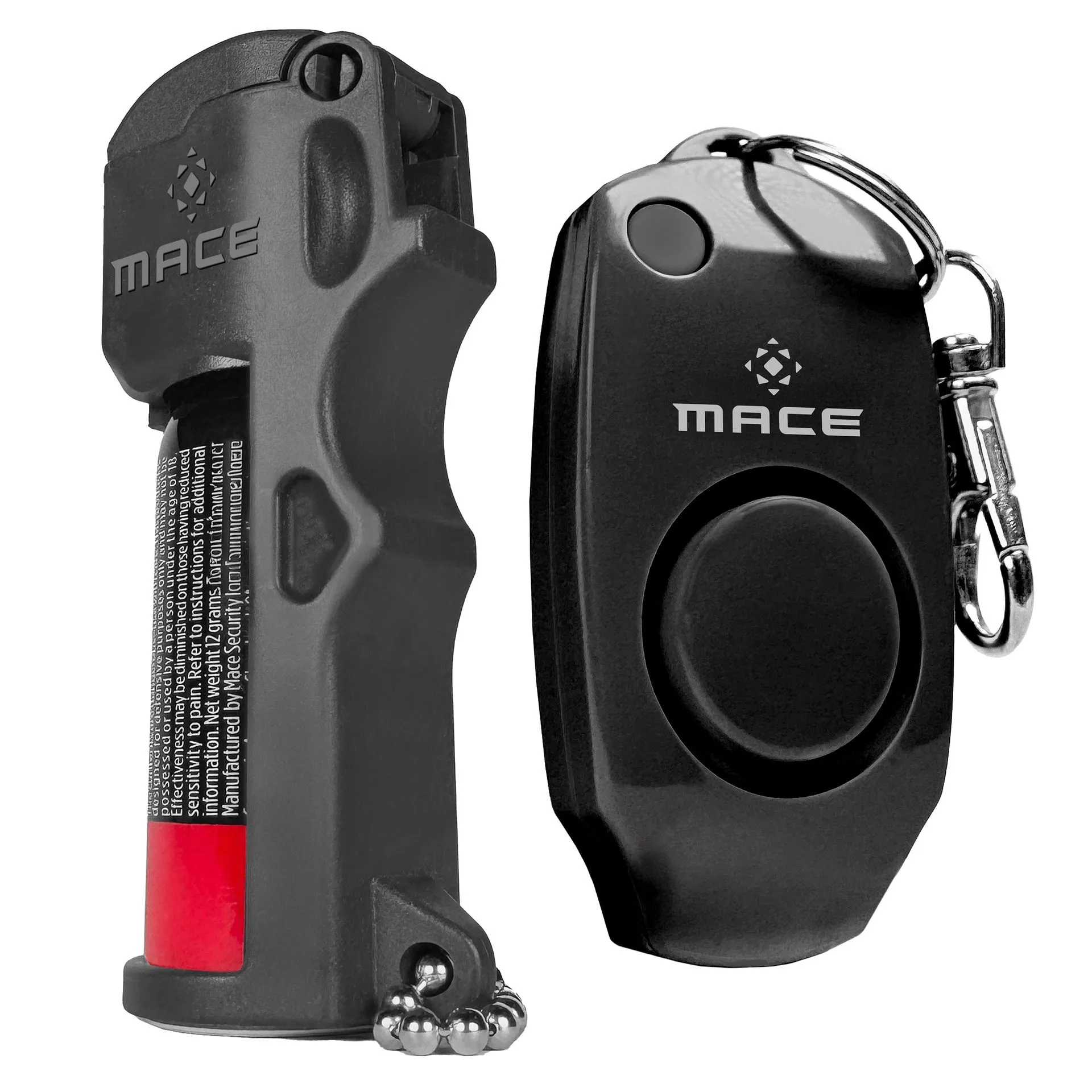 Mace Pepper Spray and Personal Alarm Combo Kit - Black