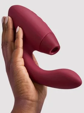 Womanizer Duo 2 เครื่องกระตุ้นคลิตอริสและจุดจี ซิลิโคนแบบชาร์จใหม่ได้