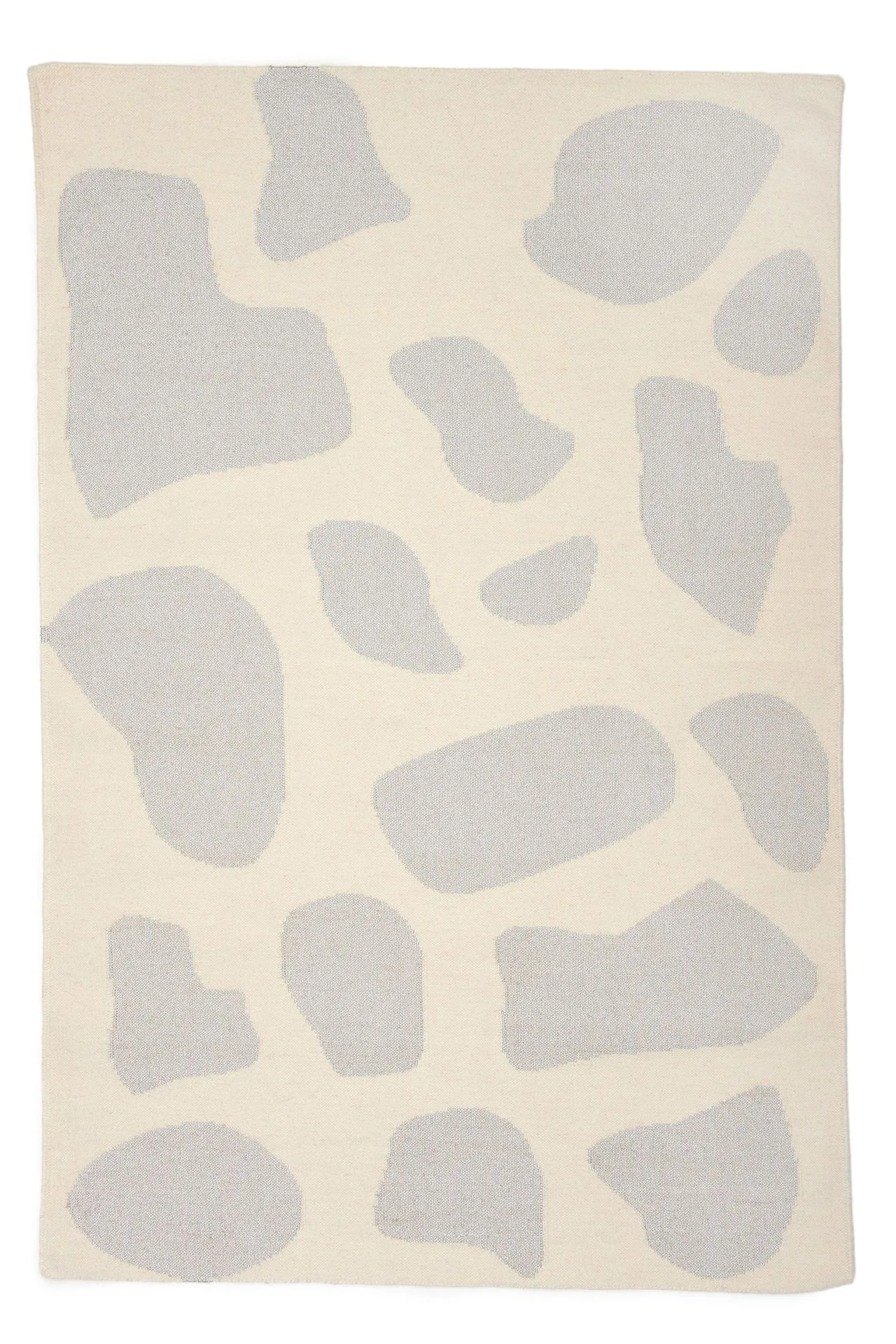 Giraffe Flat-Weave Rug, Silver