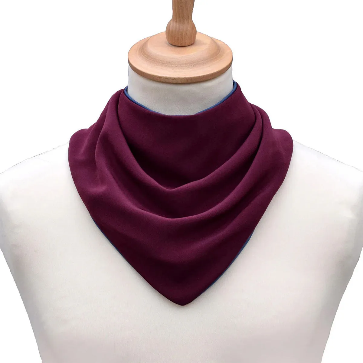 Neckerchief Style Dribble Bib - Burgundy