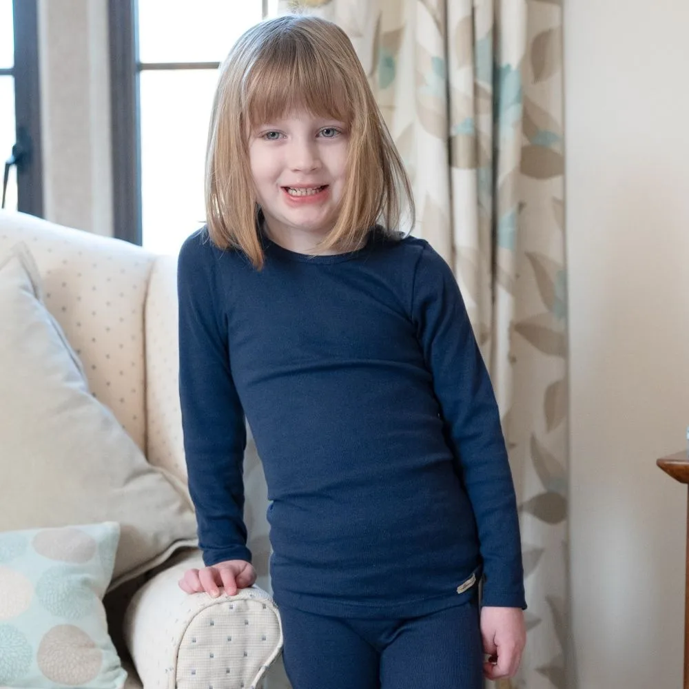 Kids Baselayer Top - 100% Organic Cotton