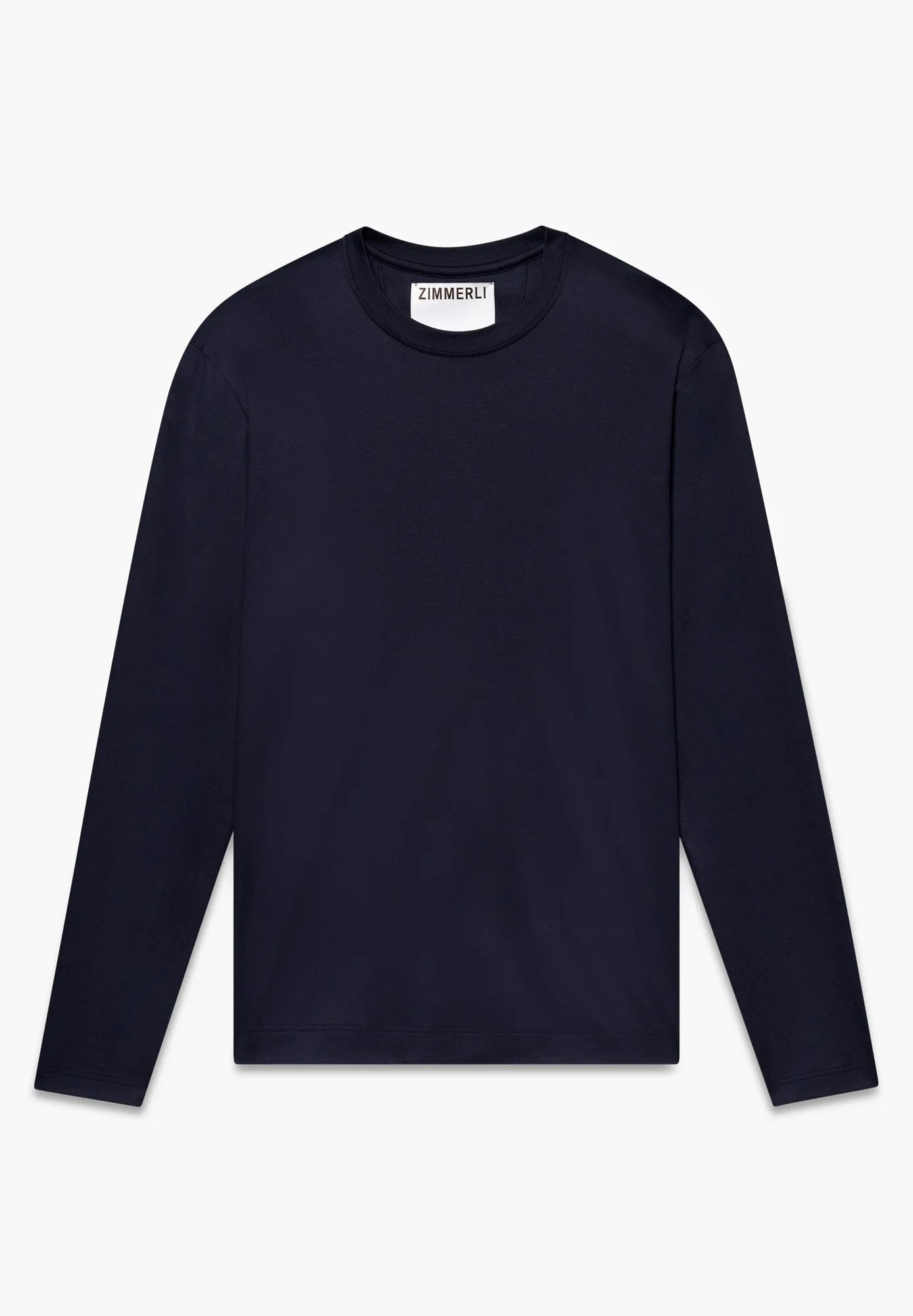Sea Island | Camiseta de manga larga, confección suiza para hombre - negro