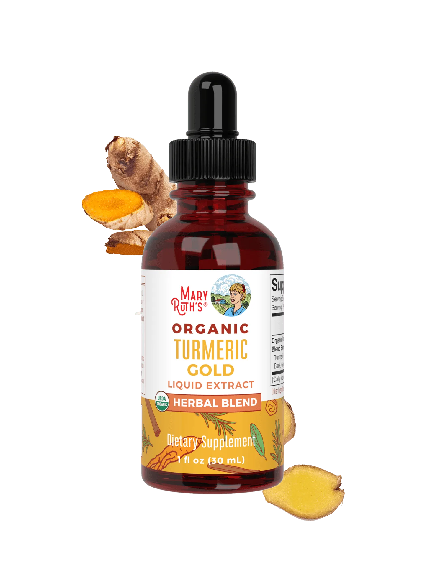 Organic Turmeric Gold Herbal Blend Liquid Drops