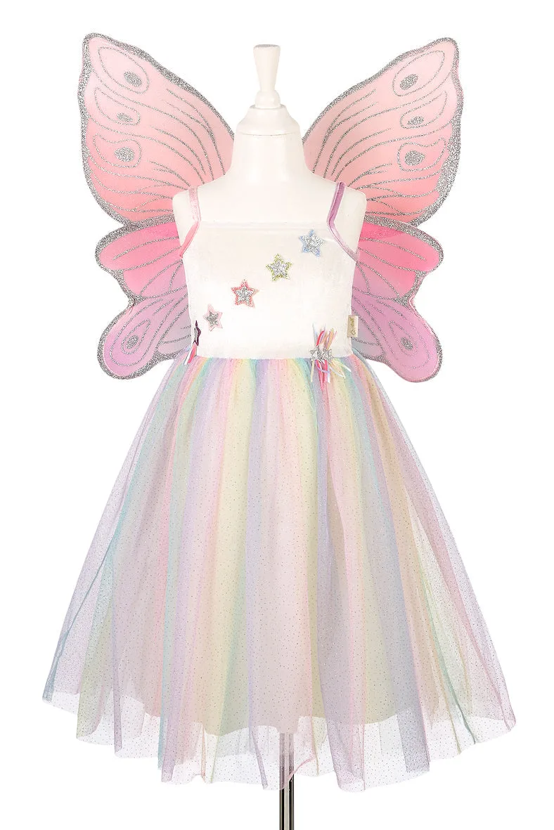Louanne Feenkostüm – Kleid und Flügel-Set (mehrfarbig) – Rollenspiel für Kinder (3 Größen)