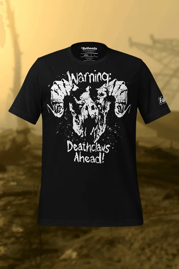 T-shirt Fallout Aviso: Deathclaws à frente