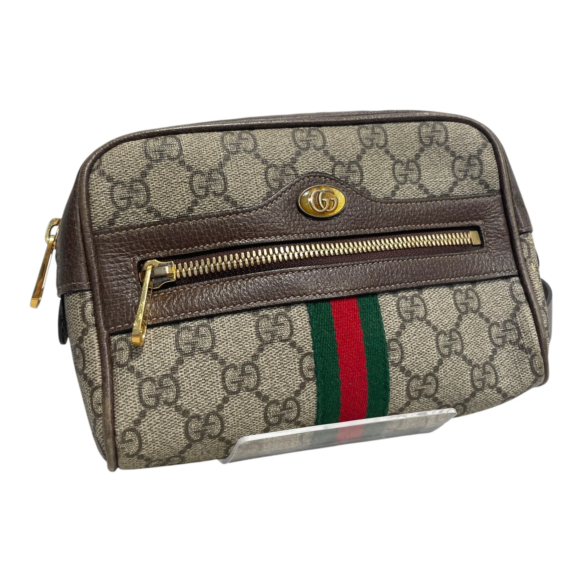 GUCCI/Sac Bandoulière/Monogramme/Cuir/Marron/Sac ceinture Monogramme