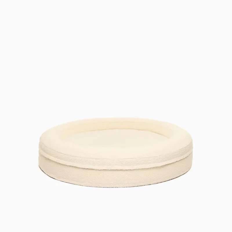 Bouclé Round Bed Cover - Ivory