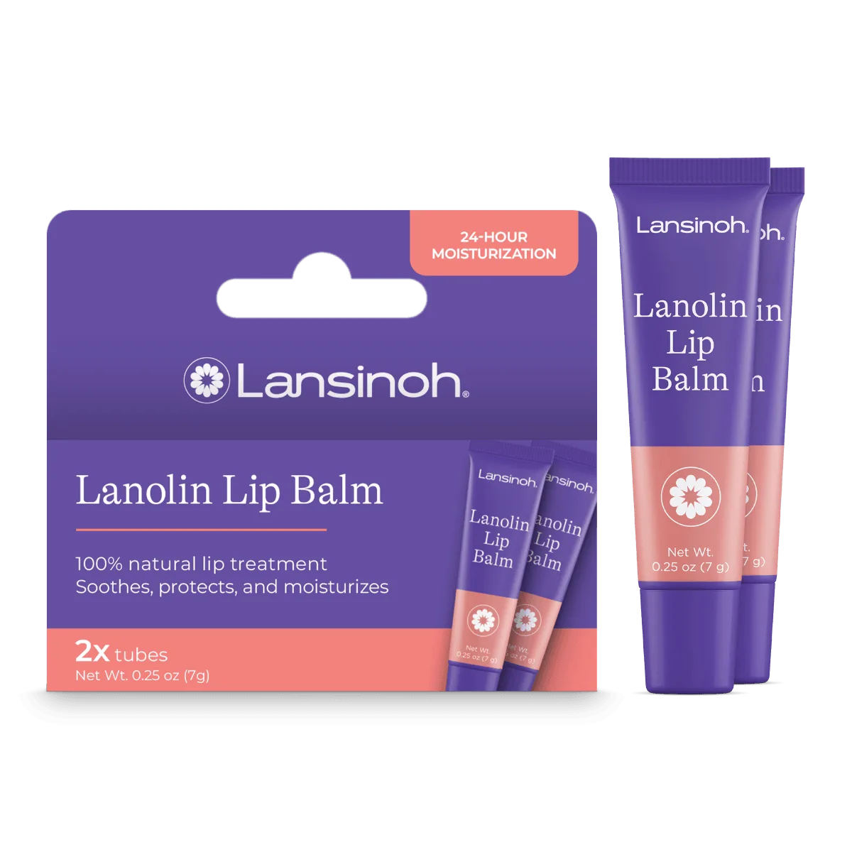 Lanolin Lip Balm (2 count)