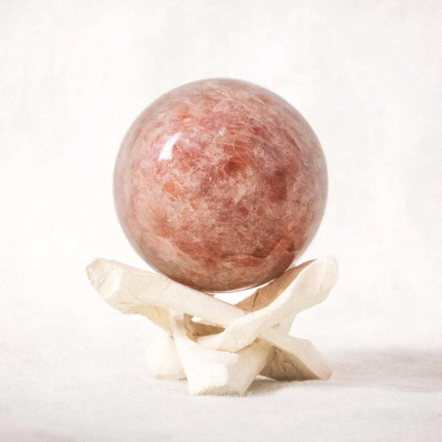 SUNSTONE SPHERE WITH TRIPOD