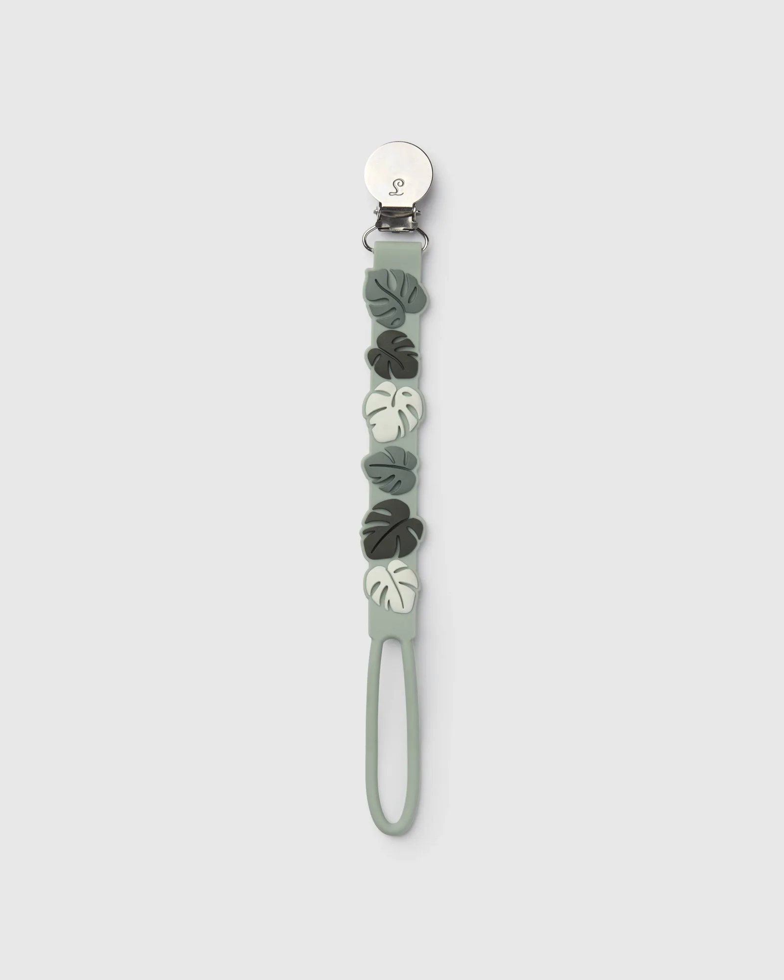Pacifier Clip - Beadless - Monstera