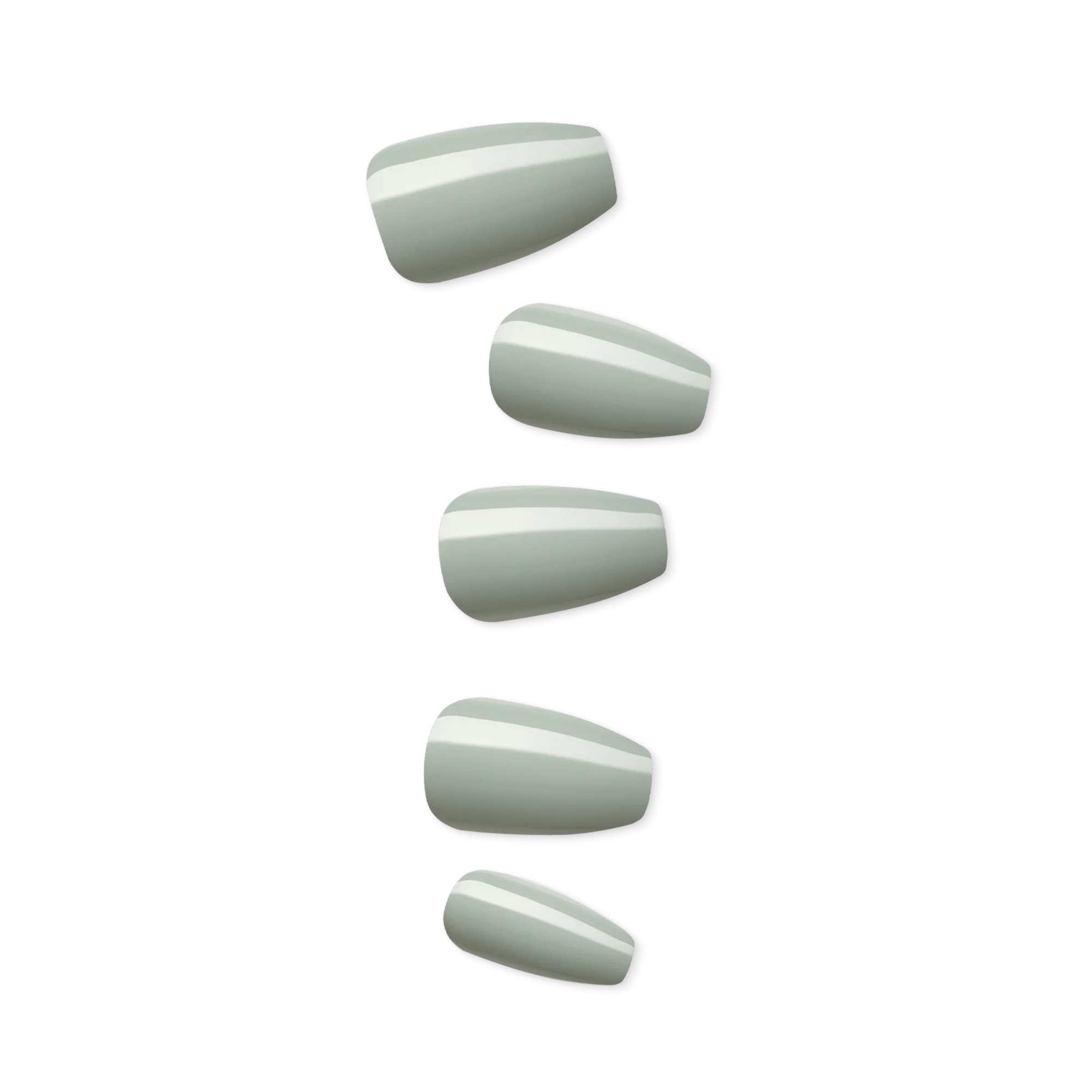 Faux ongles à presser Impress Color sans colle – Going Green Coffin | Uni, Vert, Moyen, Coffin, Manucure