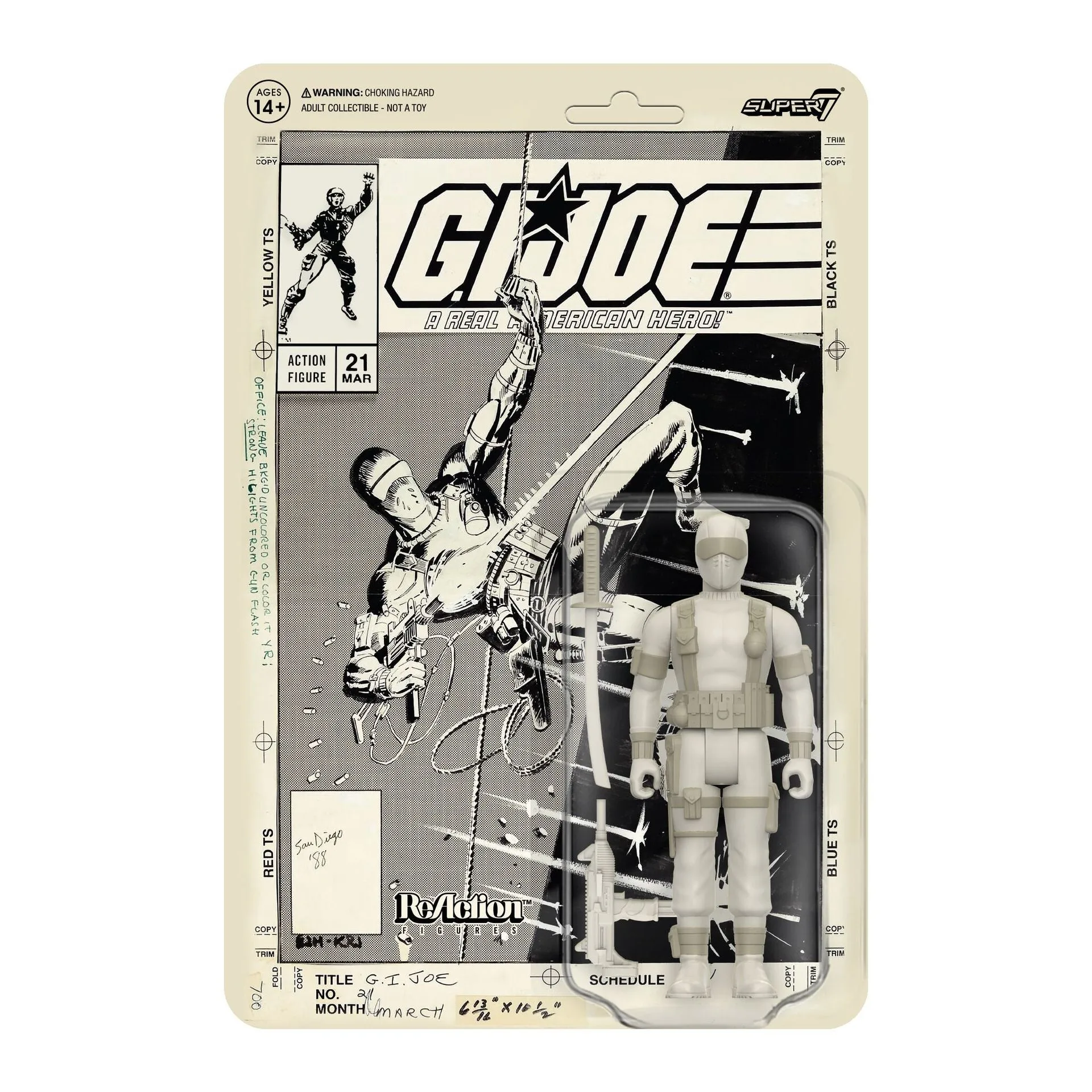 G.I. Joe ReAction Figures - Snake Eyes (Comic)