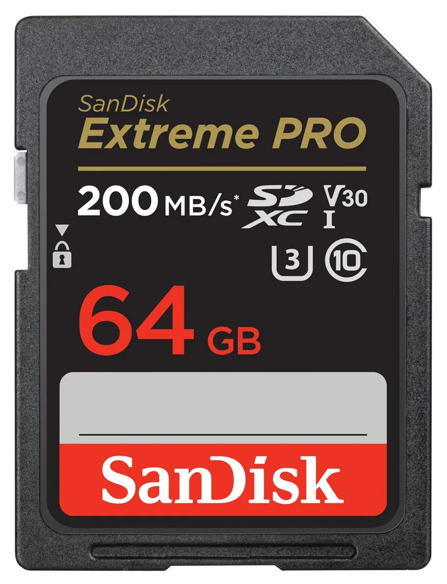 SanDisk SDXC Extreme Pro 64GB 200MB/s V30 UHS I
