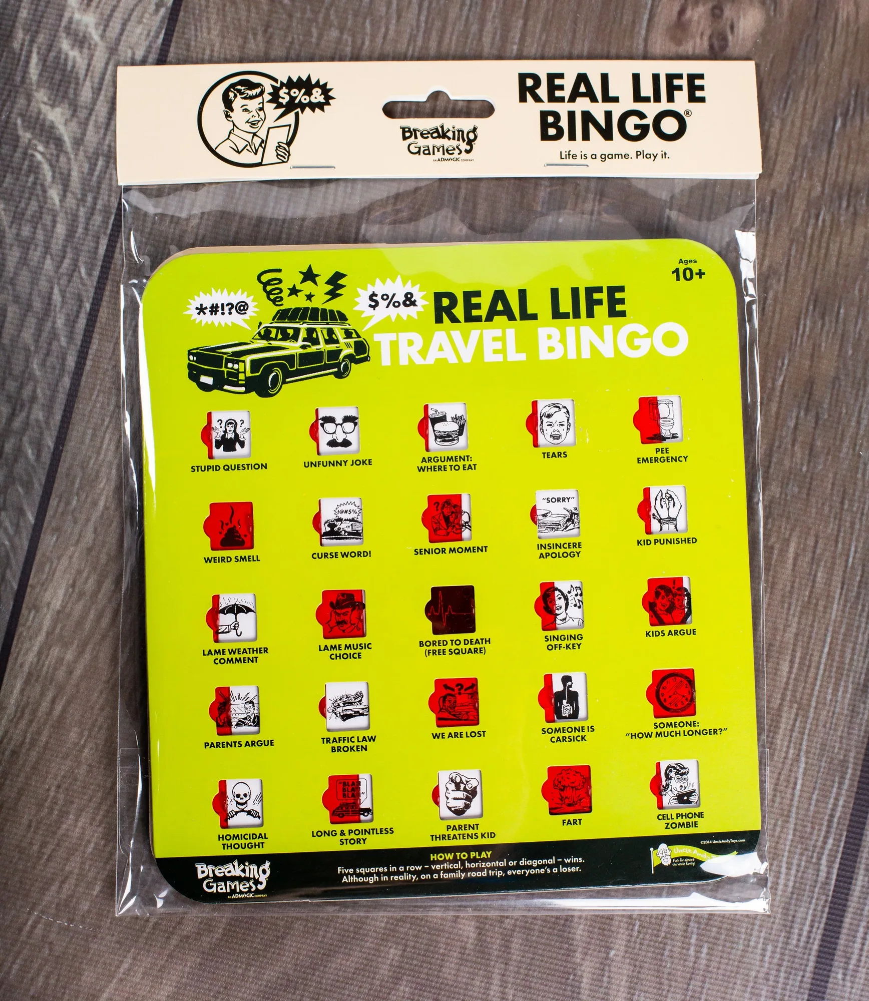 Bingo de voyage réel | Jeu familial | 2+ joueurs
