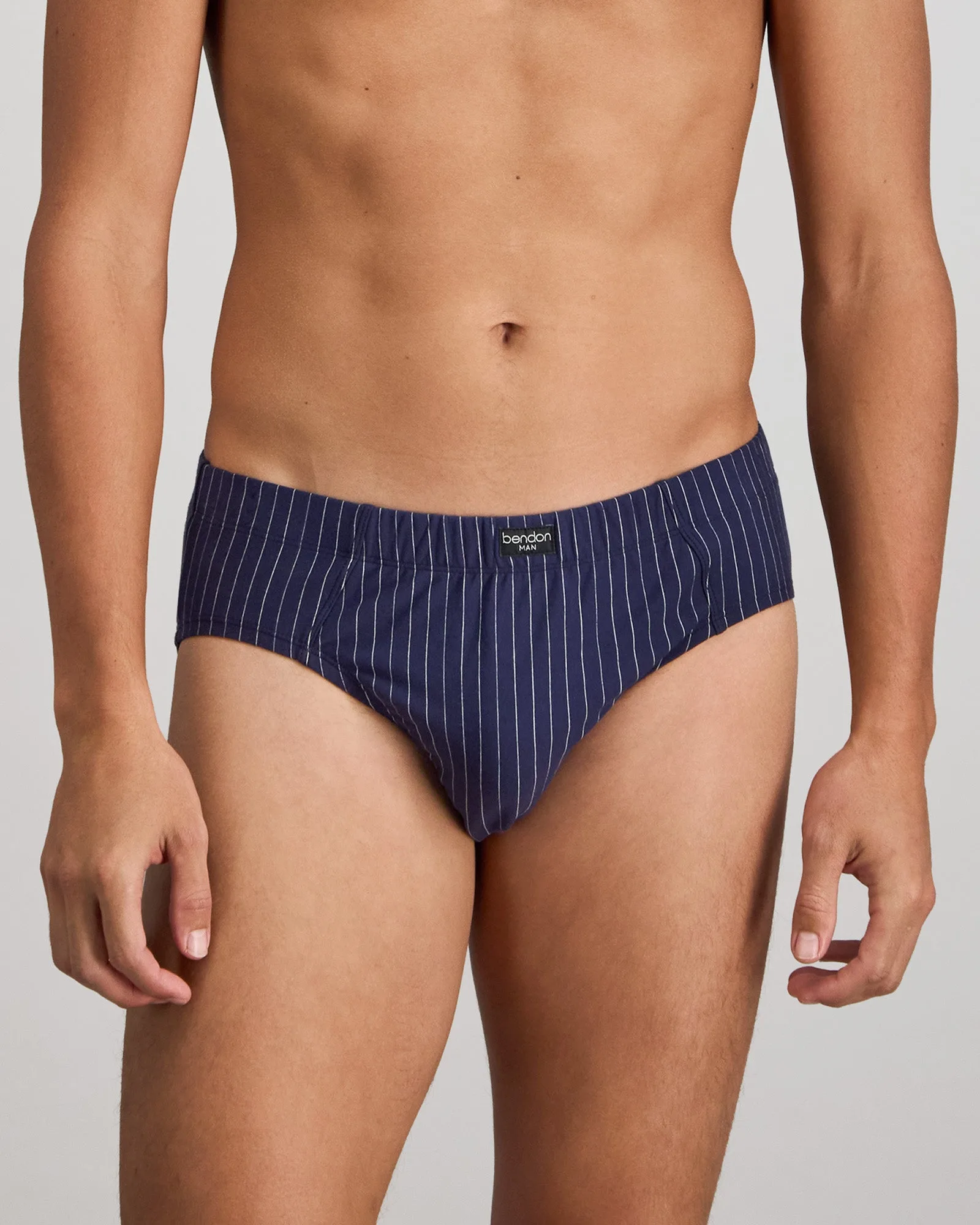 Slip Homme Coton Stretch - Peacoat Pinstripe