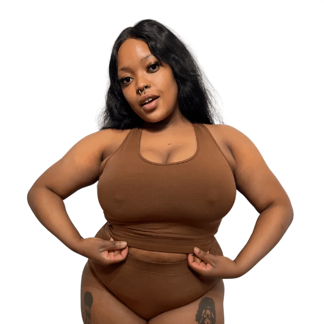 Racerback-Bralette - Nude One